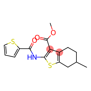 methyl 6-methyl-2-[(2-thienylcarbonyl)amino]-4,5,6,7-tetrahydro-1-benzothiophene-3-carboxylate
