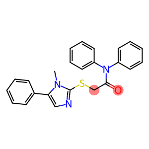 2-[(1-methyl-5-phenyl-1H-imidazol-2-yl)sulfanyl]-N,N-diphenylacetamide