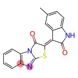 2-(5-methyl-2-oxo-1,2-dihydro-3H-indol-3-ylidene)[1,3]thiazolo[3,2-a]benzimidazol-3(2H)-one