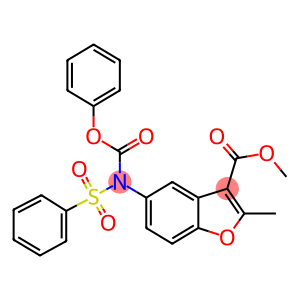 methyl 2-methyl-5-[(phenoxycarbonyl)(phenylsulfonyl)amino]-1-benzofuran-3-carboxylate