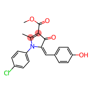 methyl 1-(4-chlorophenyl)-5-(4-hydroxybenzylidene)-2-methyl-4-oxo-4,5-dihydro-1H-pyrrole-3-carboxylate