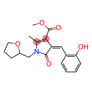 methyl 4-(2-hydroxybenzylidene)-2-methyl-5-oxo-1-(tetrahydro-2-furanylmethyl)-4,5-dihydro-1H-pyrrole-3-carboxylate