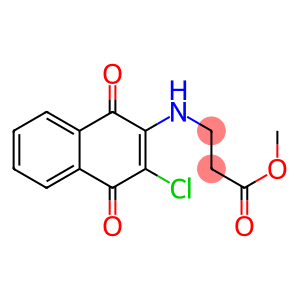 methyl 3-[(3-chloro-1,4-dioxo-1,4-dihydro-2-naphthalenyl)amino]propanoate