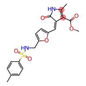 methyl 2-methyl-4-{[5-({[(4-methylphenyl)sulfonyl]amino}methyl)-2-furyl]methylene}-5-oxo-4,5-dihydro-1H-pyrrole-3-carboxylate