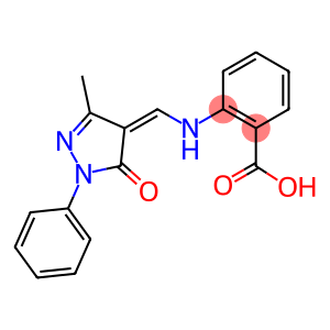 2-{[(3-methyl-5-oxo-1-phenyl-1,5-dihydro-4H-pyrazol-4-ylidene)methyl]amino}benzoic acid