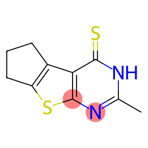 2-methyl-3,5,6,7-tetrahydro-4H-cyclopenta[4,5]thieno[2,3-d]pyrimidine-4-thione