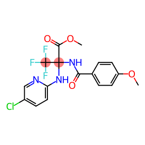 methyl 2-[(5-chloropyridin-2-yl)amino]-3,3,3-trifluoro-2-[(4-methoxybenzoyl)amino]propanoate