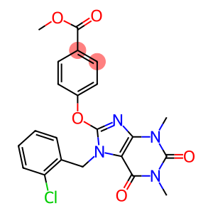 methyl 4-{[7-(2-chlorobenzyl)-1,3-dimethyl-2,6-dioxo-2,3,6,7-tetrahydro-1H-purin-8-yl]oxy}benzoate