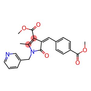 methyl 4-[4-(methoxycarbonyl)benzylidene]-2-methyl-5-oxo-1-(3-pyridinylmethyl)-4,5-dihydro-1H-pyrrole-3-carboxylate