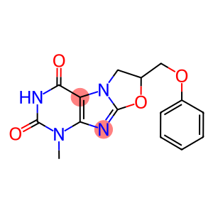 1-methyl-7-(phenoxymethyl)-6,7-dihydro[1,3]oxazolo[2,3-f]purine-2,4(1H,3H)-dione