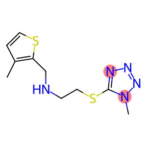 2-[(1-methyl-1H-tetraazol-5-yl)sulfanyl]-N-[(3-methyl-2-thienyl)methyl]ethanamine