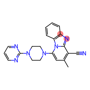 3-methyl-1-[4-(2-pyrimidinyl)-1-piperazinyl]pyrido[1,2-a]benzimidazole-4-carbonitrile