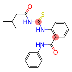 2-({[(3-methylbutanoyl)amino]carbothioyl}amino)-N-phenylbenzamide