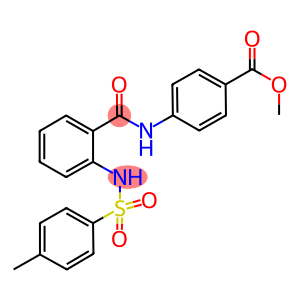 methyl 4-[(2-{[(4-methylphenyl)sulfonyl]amino}benzoyl)amino]benzoate