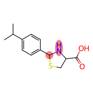 2-[4-(1-methylethyl)phenyl]-1,3-thiazolidine-4-carboxylic acid