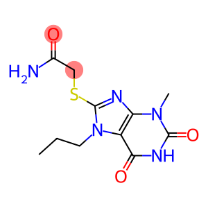 2-[(3-methyl-2,6-dioxo-7-propyl-2,3,6,7-tetrahydro-1H-purin-8-yl)sulfanyl]acetamide