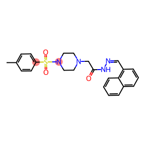 2-{4-[(4-methylphenyl)sulfonyl]-1-piperazinyl}-N'-(1-naphthylmethylene)acetohydrazide