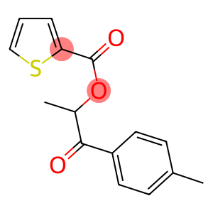 1-methyl-2-(4-methylphenyl)-2-oxoethyl thiophene-2-carboxylate