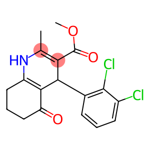 methyl 4-(2,3-dichlorophenyl)-2-methyl-5-oxo-1,4,5,6,7,8-hexahydroquinoline-3-carboxylate