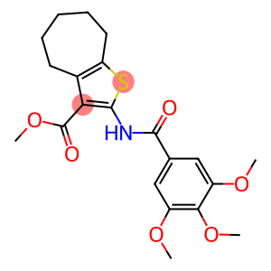 methyl 2-[(3,4,5-trimethoxybenzoyl)amino]-5,6,7,8-tetrahydro-4H-cyclohepta[b]thiophene-3-carboxylate