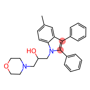 1-(5-methyl-2,3-diphenyl-1H-indol-1-yl)-3-(4-morpholinyl)-2-propanol