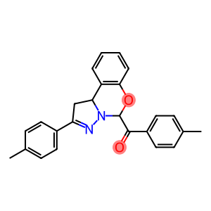 (4-methylphenyl)[2-(4-methylphenyl)-1,10b-dihydropyrazolo[1,5-c][1,3]benzoxazin-5-yl]methanone