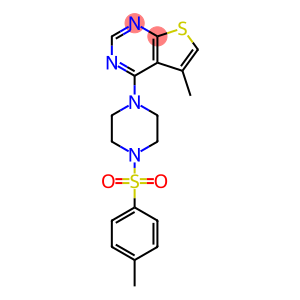 5-methyl-4-{4-[(4-methylphenyl)sulfonyl]piperazino}thieno[2,3-d]pyrimidine