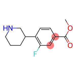 methyl 3-fluoro-4-piperidin-3-ylbenzoate