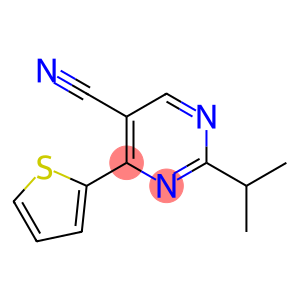 2-(1-methylethyl)-4-thiophen-2-ylpyrimidine-5-carbonitrile