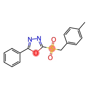 2-[(4-METHYLBENZYL)SULFONYL]-5-PHENYL-1,3,4-OXADIAZOLE