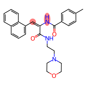 4-METHYL-N-[(E)-1-({[2-(4-MORPHOLINYL)ETHYL]AMINO}CARBONYL)-2-(1-NAPHTHYL)ETHENYL]BENZAMIDE