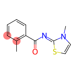 2-methyl-N-[3-methyl-1,3-thiazol-2(3H)-yliden]benzenecarboxamide