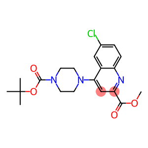 Methyl 4-(1-Boc-Piperazine-4-Yl)-6-Chloro-2-Quinoline-Carboxylate