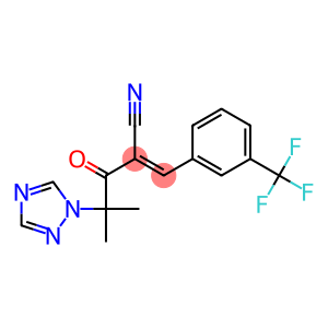 2-[2-methyl-2-(1H-1,2,4-triazol-1-yl)propanoyl]-3-[3-(trifluoromethyl)phenyl]acrylonitrile