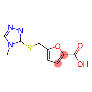 5-[[(4-METHYL-4H-1,2,4-TRIAZOL-3-YL)THIO]METHYL]-2-FUROIC ACID