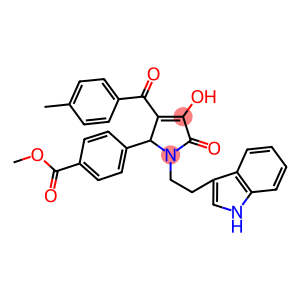 METHYL 4-[4-HYDROXY-1-[2-(1H-INDOL-3-YL)ETHYL]-3-(4-METHYLBENZOYL)-5-OXO-2,5-DIHYDRO-1H-PYRROL-2-YL]BENZOATE