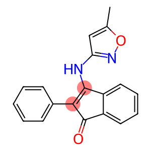 3-[(5-methyl-3-isoxazolyl)amino]-2-phenyl-1H-inden-1-one