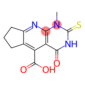 1-METHYL-4-OXO-2-THIOXO-2,3,4,6,7,8-HEXAHYDRO-1H-CYCLOPENTA[5,6]PYRIDO[2,3-D]PYRIMIDINE-5-CARBOXYLIC ACID