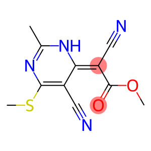 methyl 2-cyano-2-[5-cyano-2-methyl-6-(methylthio)-3,4-dihydropyrimidin-4-yliden]acetate