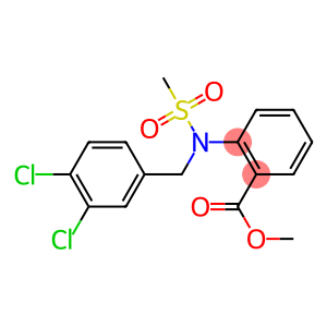 methyl 2-[(3,4-dichlorobenzyl)(methylsulfonyl)amino]benzoate