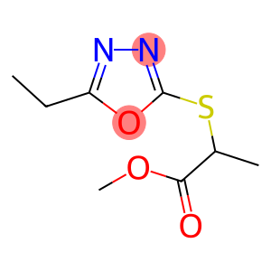 METHYL 2-[(5-ETHYL-1,3,4-OXADIAZOL-2-YL)SULFANYL]PROPANOATE