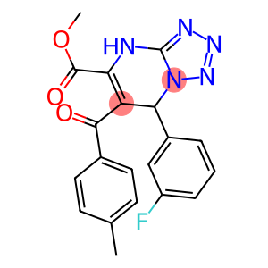 METHYL 7-(3-FLUOROPHENYL)-6-(4-METHYLBENZOYL)-4,7-DIHYDROTETRAZOLO[1,5-A]PYRIMIDINE-5-CARBOXYLATE