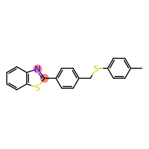 2-(4-{[(4-methylphenyl)thio]methyl}phenyl)-1,3-benzothiazole