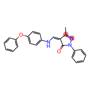 3-METHYL-1-PHENYL-4-(((4-PHENOXYPHENYL)AMINO)METHYLENE)-2-PYRAZOLIN-5-ONE