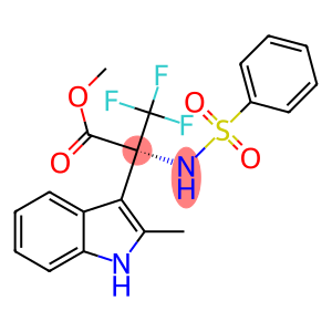 METHYL 3,3,3-TRIFLUORO-2-(2-METHYL-1H-INDOL-3-YL)-N-(PHENYLSULFONYL)ALANINATE