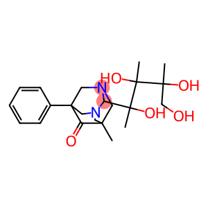 5-METHYL-7-PHENYL-2-(1,2,3,4-TETRAHYDROXY-1,2,3-TRIMETHYLBUTYL)-1,3-DIAZATRICYCLO[3.3.1.1~3,7~]DECAN-6-ONE