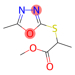 METHYL 2-[(5-METHYL-1,3,4-OXADIAZOL-2-YL)SULFANYL]PROPANOATE