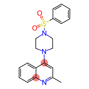 2-METHYL-4-[4-(PHENYLSULFONYL)PIPERAZIN-1-YL]QUINOLINE