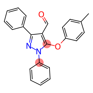 5-(4-METHYLPHENOXY)-1,3-DIPHENYL-1H-PYRAZOLE-4-CARBALDEHYDE