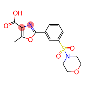 5-METHYL-2-[3-(MORPHOLIN-4-YLSULFONYL)PHENYL]-1,3-OXAZOLE-4-CARBOXYLIC ACID